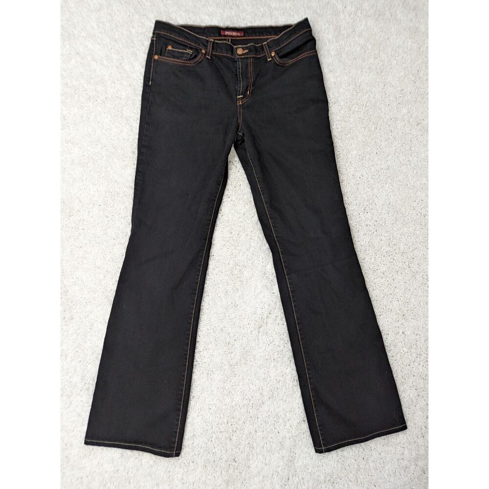 David Kahn Jeans Straight Leg Women's Dark Wash Denim Size 10 Mid Rise